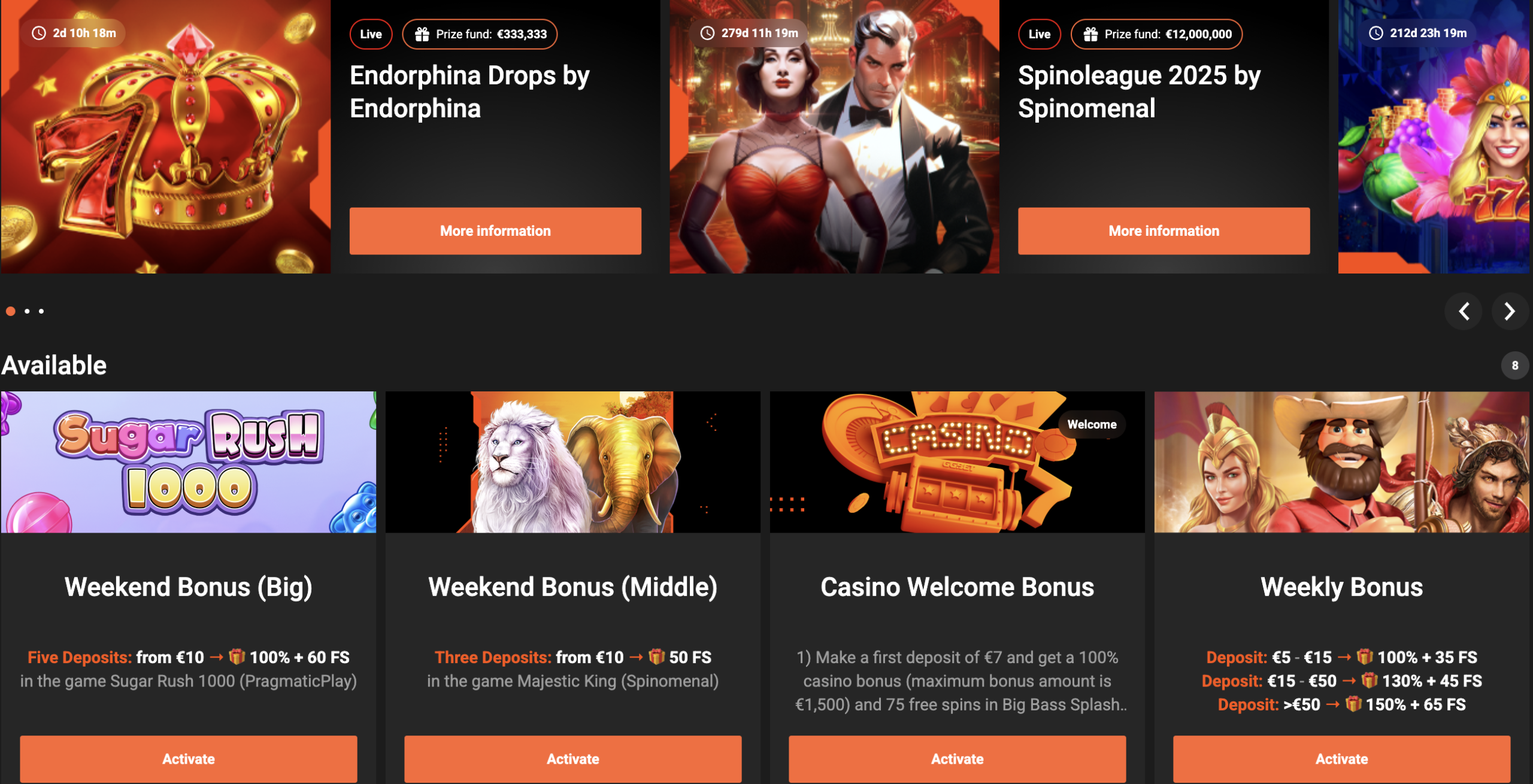 Bonuses and Promotions